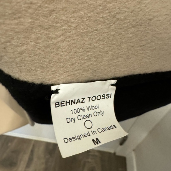 behnaz toossi 100% wool 2 tone dress - size med - Picture 7 of 9